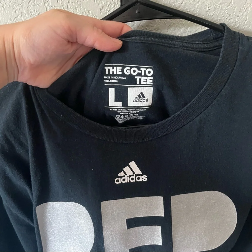 Adidas Rep Hard Spurs Graphic T Shirt Mens Black Large